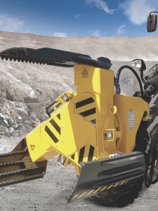 Austin’s fully hydraulically controlled tyre handlers are suitable for surface and underground equipment.
Image: Austin Engineering